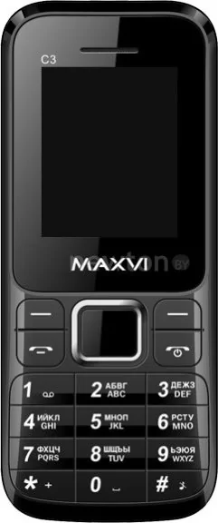Кнопочный телефон Maxvi C3 Black