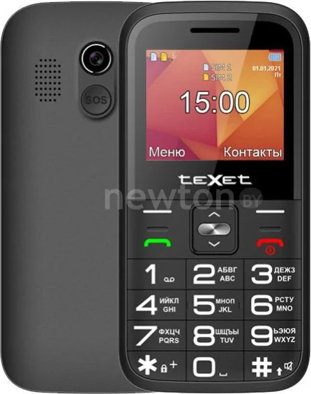 Кнопочный телефон TeXet TM-B418 (черный)