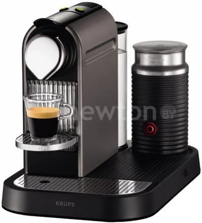 Капсульная кофеварка Krups Nespresso Citiz & Milk Titanium (XN730T)