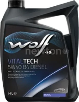 Моторное масло Wolf VitalTech 5W-40 B4 Diesel 4л