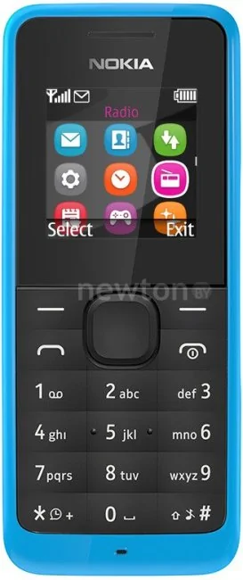 Кнопочный телефон Nokia 105 Dual SIM Cyan