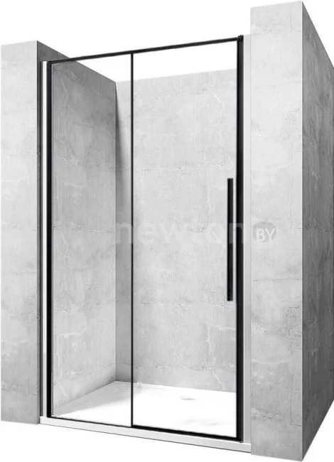 Душевая дверь Rea Solar 140 (черный/прозрачное стекло)