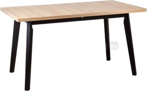 Кухонный стол DREWMIX Oslo 5 (дуб грендсон/черный)