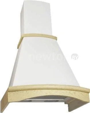 Вытяжка кухонная Elikor Ротонда 60П-650-П3Л (бежевый/дуб белый/патина)