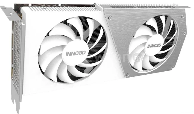 Видеокарта Inno3D GeForce RTX 4060 Ti 8GB Twin X2 OC White N406T2-08D6X-171153W