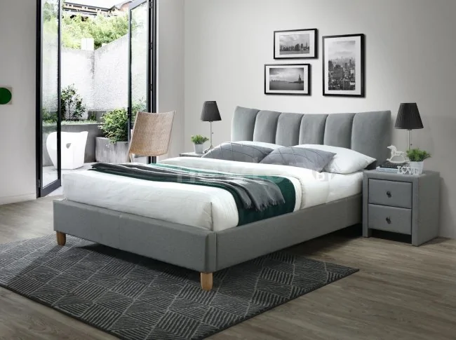 Кровать Halmar Sandy 2 160x200 (серый/бук)