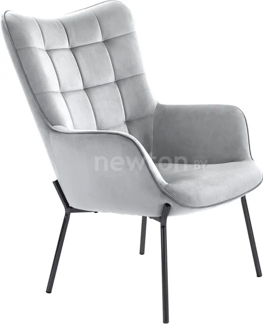 Интерьерное кресло Halmar Castel (светло-серый/черный)