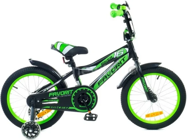 Детский велосипед Favorit Biker 16 BIK-16GN (зеленый)