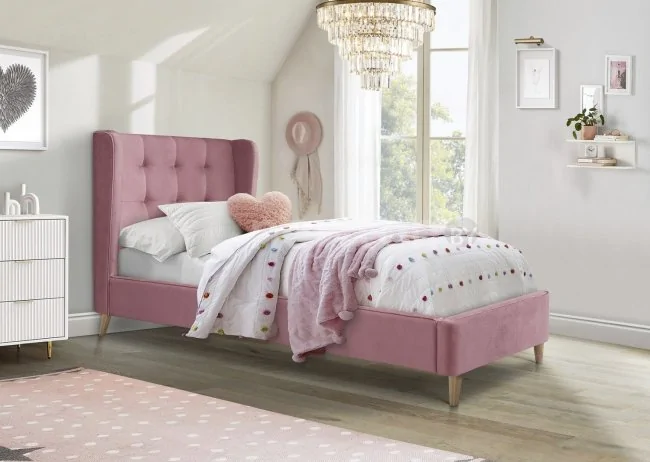 Кровать Halmar Estella 90/200 (розовый)