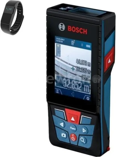 Лазерный дальномер Bosch GLM 120 C Professional 06159940LL (с фитнес-браслетом)