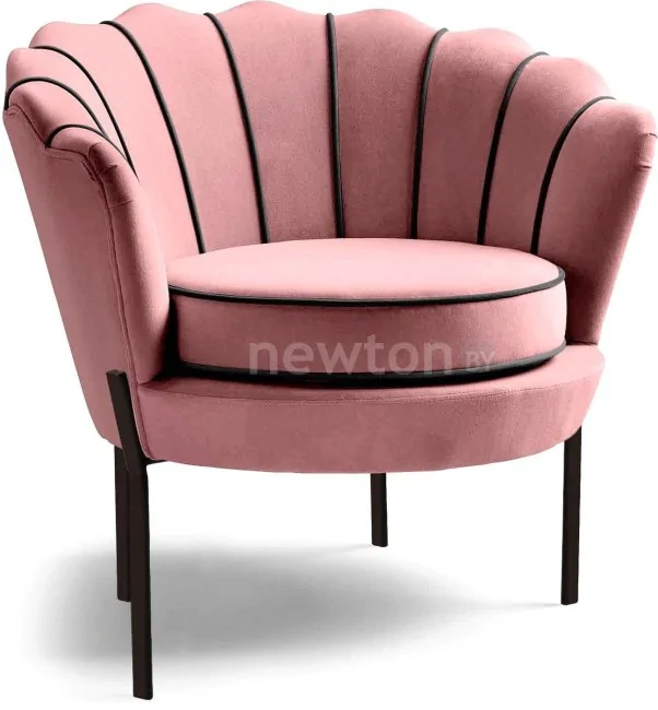 Интерьерное кресло Halmar Angelo (розовый/черный)