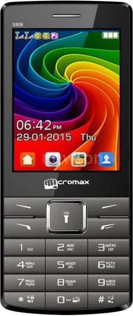 Кнопочный телефон Micromax X806 Gray