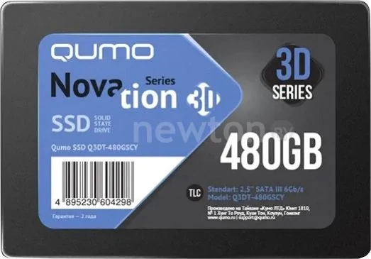 SSD QUMO Novation 3D TLC 480GB Q3DT-480GSCY