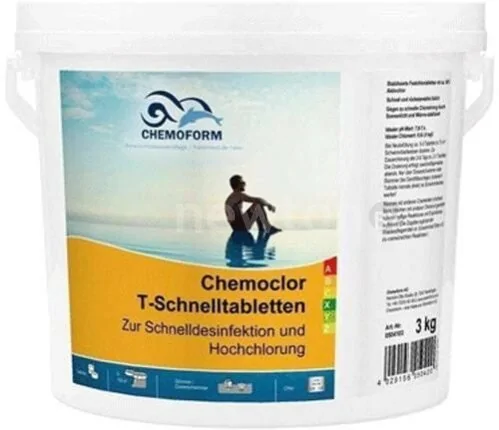 Химия для бассейна Chemoform Кемохлор T быстрорастворимые таблетки 5кг