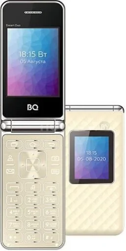 Кнопочный телефон BQ-Mobile BQ-2446 Dream Duo (бежевый)