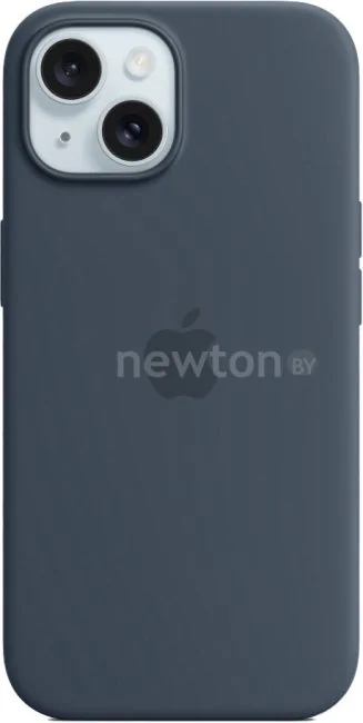 Чехол для телефона Apple MagSafe Silicone Case для iPhone 15 (синий шторм)