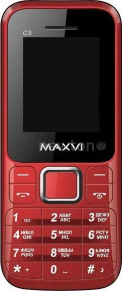 Кнопочный телефон Maxvi C3 Red