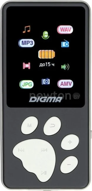 MP3 плеер Digma S4 8GB (черный/серый)