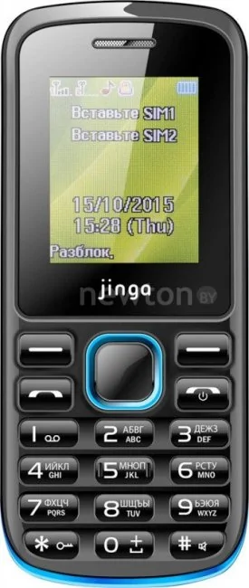Кнопочный телефон Jinga Simple F100 New Black/Blue