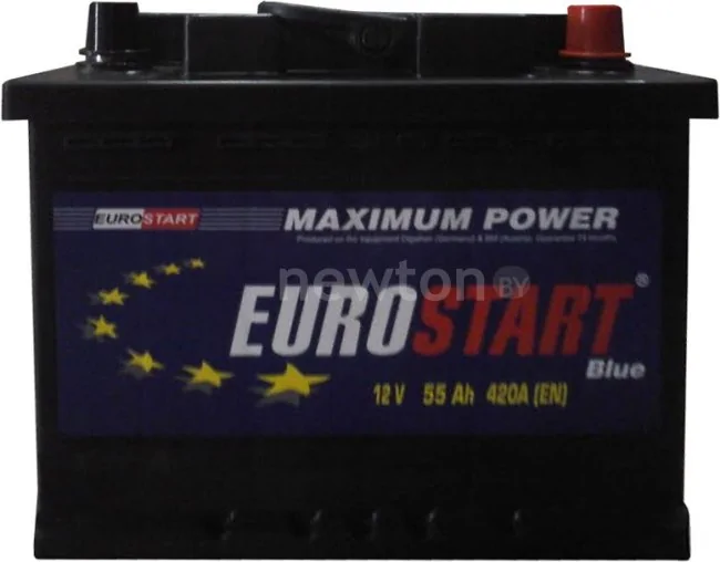 Автомобильный аккумулятор Eurostart Blue 6CT-55 (55 А/ч)