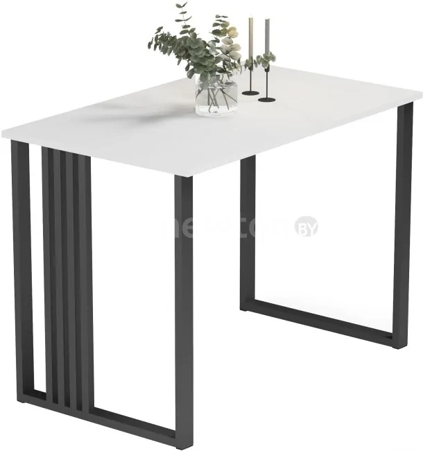 Кухонный стол Mio Tesoro Laim 120x70 (белый/черный)