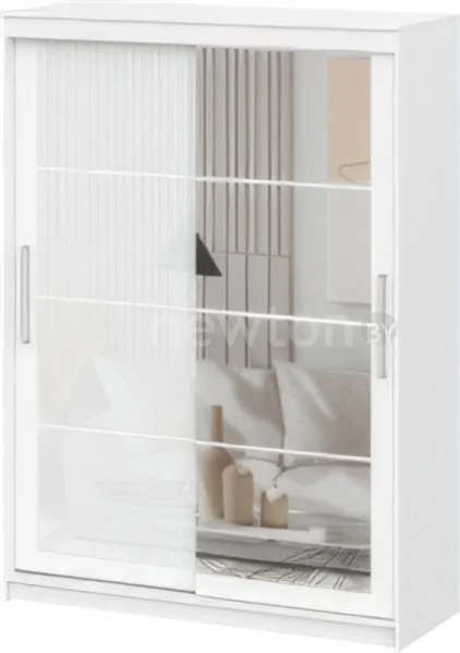 Шкаф распашной NN мебель К ШКП 3 1.6 (белый текстурный)