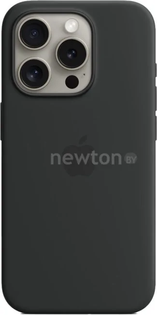 Чехол для телефона Apple MagSafe Silicone Case для iPhone 15 Pro (черный)
