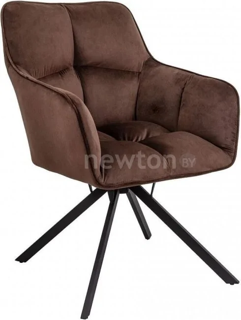 Интерьерное кресло AksHome Virginia (шоколадный HCJ-10/черный)