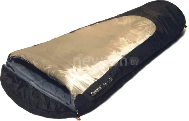 Спальный мешок Campus Fun 250 R-zip (правая молния, золотистый/черный)