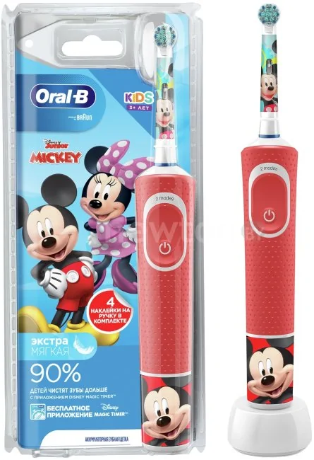 Электрическая зубная щетка Oral-B Kids Mickey D100.413.2K