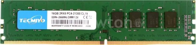 Оперативная память Tecmiyo 16ГБ DDR4 2666 МГц 16G2RPC4-21300U-GB