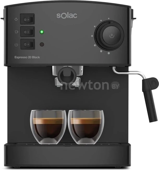 Рожковая помповая кофеварка Solac Espresso 20 Bar (черный)