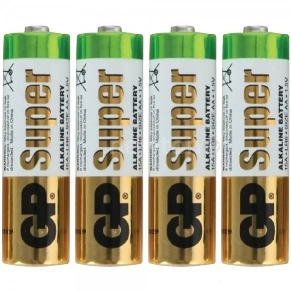 Батарейка GP Super Alkaline AA 4 шт. [GP15ARS-2SB4]