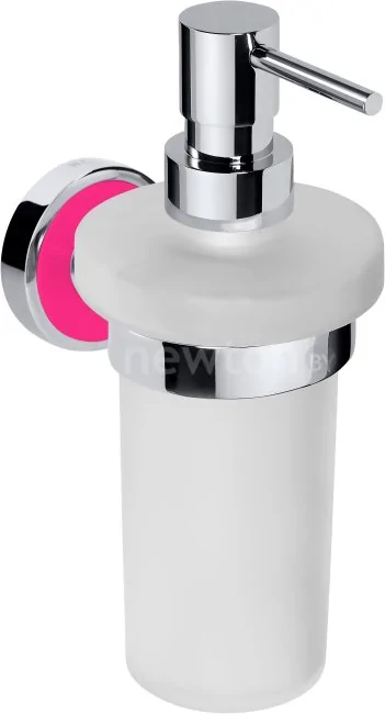 Дозатор для жидкого мыла Bemeta Trend-I 104109018F (хром/розовый)