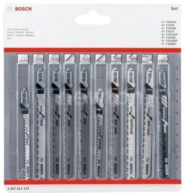 Набор оснастки Bosch 2607011172 (10 предметов)