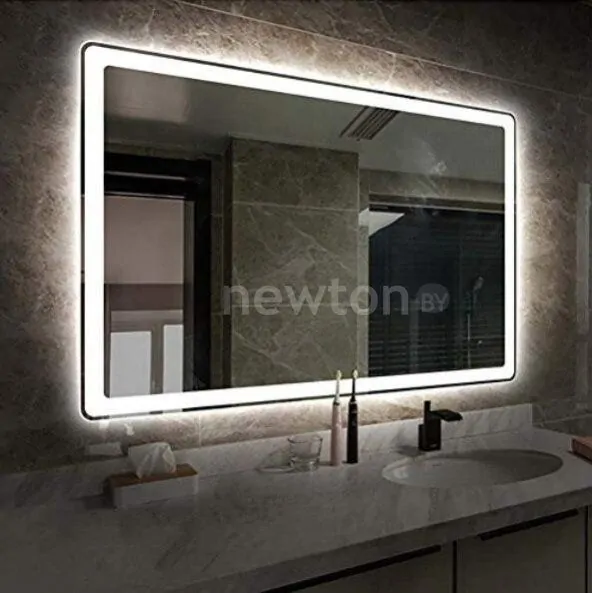 Мебель для ванных комнат Пекам Зеркало с подсветкой Marta 1 100x80