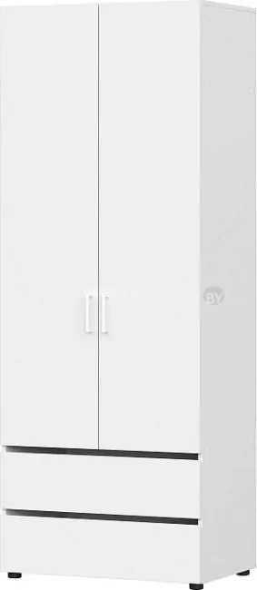 Шкаф распашной NN мебель Токио двухстворчатый (белый текстурный)