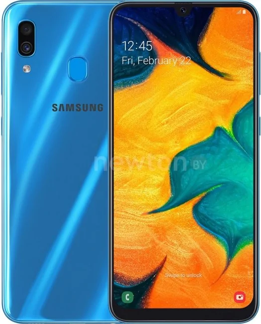 Смартфон Samsung Galaxy A30 4GB/64GB (синий)