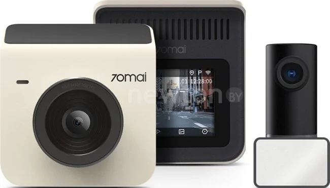 Видеорегистратор 70mai Dash Cam A400 + камера заднего вида RC09 (международная версия, бежевый)
