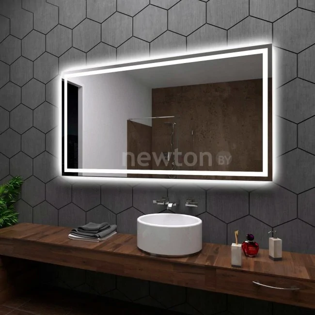 Мебель для ванных комнат Пекам Зеркало с подсветкой Greta 50x80