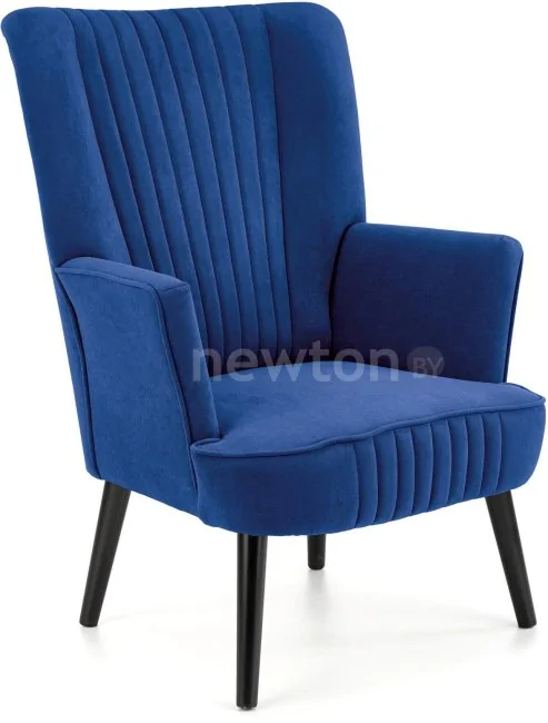 Интерьерное кресло Halmar Delgado (темно-синий/черный)
