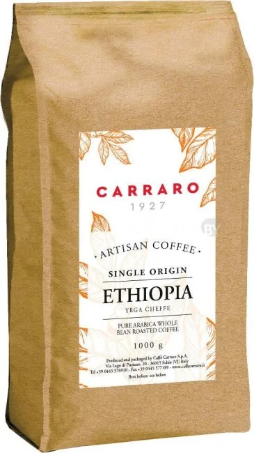 Кофе Carraro Ethiopia в зернах 1000 г