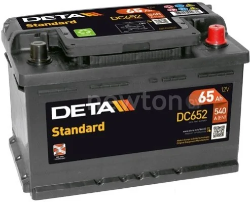Автомобильный аккумулятор DETA Standard DC652 (65 А·ч)