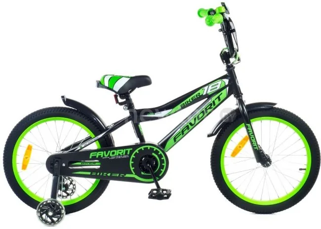 Детский велосипед Favorit Biker 18 BIK-18GN (зеленый)