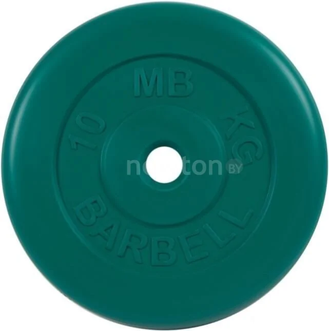 Диск MB Barbell Стандарт 26 мм (1x10 кг, зеленый)