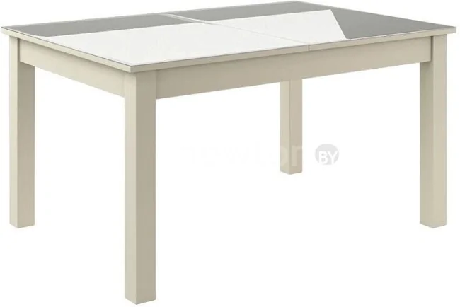 Кухонный стол Васанти плюс ВС-01 140/180x80 (бежевый глянец)