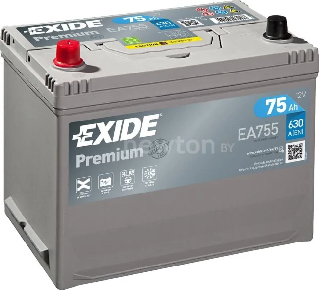 Автомобильный аккумулятор Exide Premium EA755 (75 А/ч)