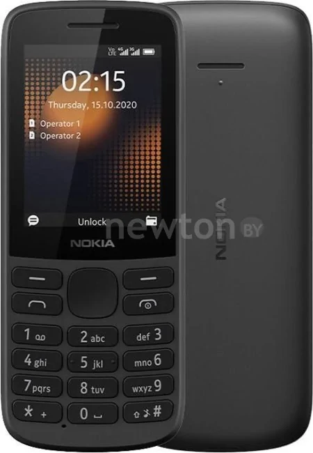 Кнопочный телефон Nokia 215 4G TA-1272 (черный)