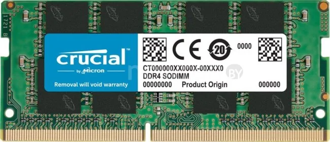 Оперативная память Crucial 8GB DDR4 SODIMM PC4-25600 CT8G4SFS832A