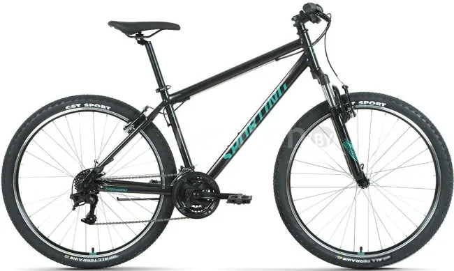 Велосипед Forward Sporting 27.5 1.2 р.17 2022 (черный/бирюзовый)